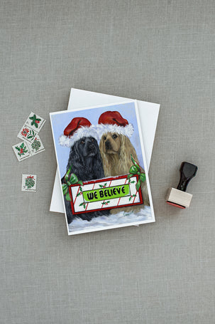 Buy this Cocker Spaniel Christmas Greeting Cards and Envelopes Pack of 8